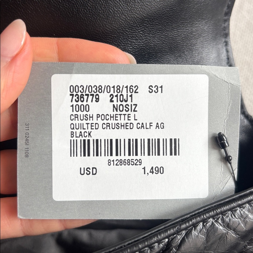 Balenciaga Crush Pochette Black | Authentic - Picture 10 of 10